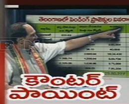 T Congress counter to CM KCR | Powerpoint Presentation on Irrigation Projects