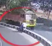 Lorry Hits Bike | Live Accident Caught on CCTV | Bowenpally